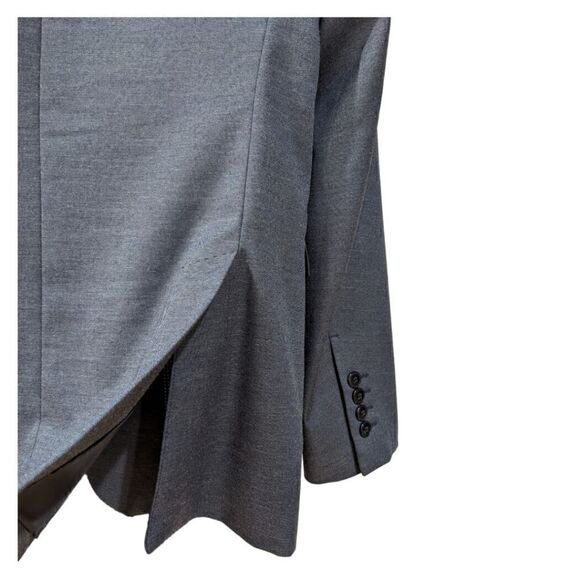 Zara Men's Tuxedo Slim Fit Blue Two Button Blazer Size US 38 - Picture 8 of 9